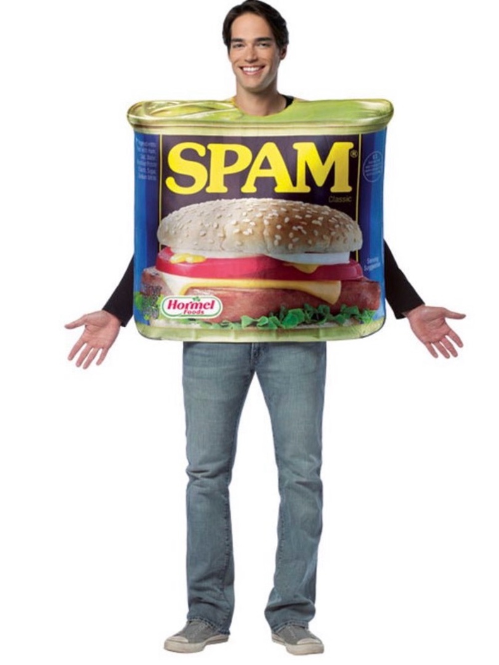 Get Real Spam ,Hormel Can Costume , One Size , an oversized tunic designed